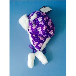 Теплая зимняя шапка-ушанка Reike цвет Lilac